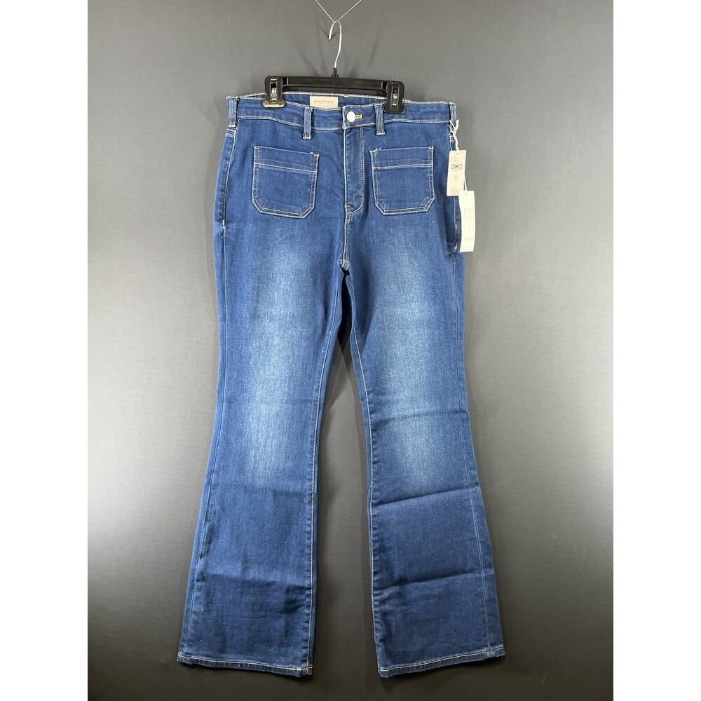 Anthropologie The Icon Flare Mid Rise Jeans Size 29 Blue